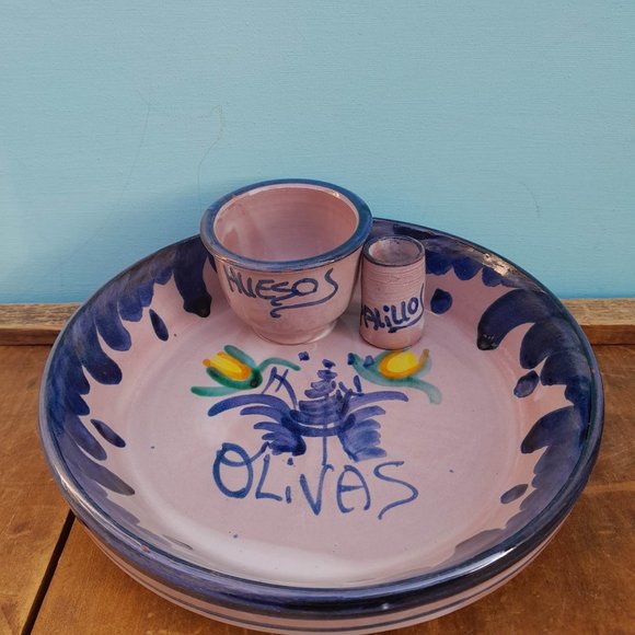 Olive Dish, Hand Painted Ceramic | Tapas - Picture 2 of 6